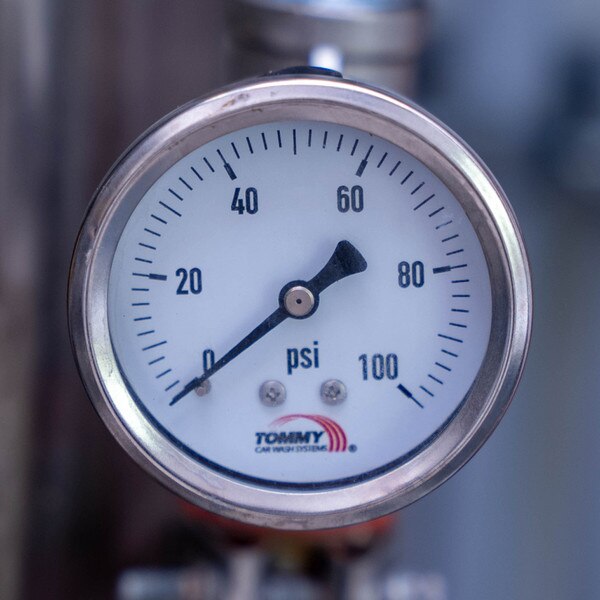 car wash 0-100 PSI pressure gauge